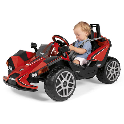 Peg Perego Polaris SlingShot Single Seater with Remote  - Red & Black