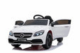 mercedes c63 amg 12v ride on kids electric car with remote white 546 p riiroo licensed battery music